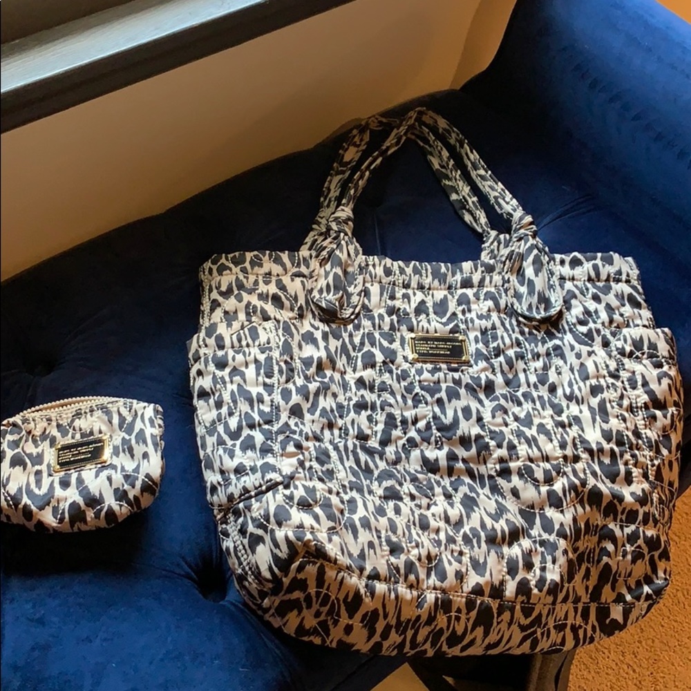 Marc Jacobs nylon Tate tote and matching pouch